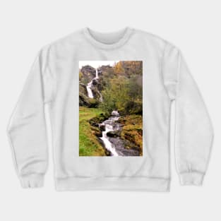 Waterfall Flamsdalen Valley Flam Norway Scandinavia Crewneck Sweatshirt